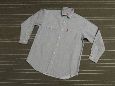 Coca Cola hickory chambray L