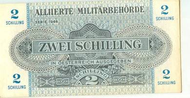 AUSTRIA Allied Occupation 2 Schilling 1944 - P104b