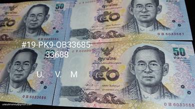 Thai King Rama IX Thai Baht50#19-PK9-OB33685-688