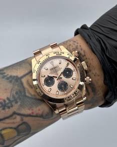 39.5mm Full Rose Gold Quartz Chronograph Daytona