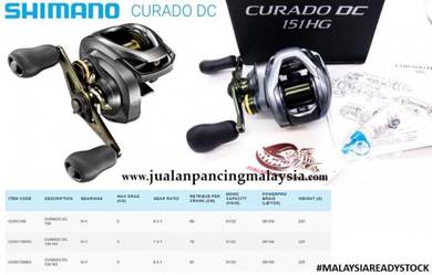 Shimano curado dc reel, left ,one year warranty