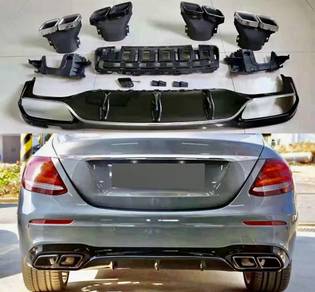 Mercedes W213 AMG E63 Diffuser N Tail Pipe Bodykit
