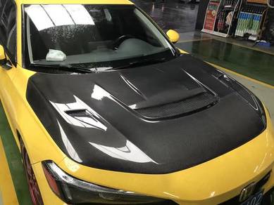Honde Civic FE Carbon Bonnet Hood V3 Bodykit