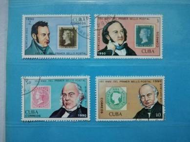 1990 Cuba Stamps World's First Stamp Inventor
