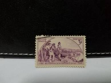 1942 USA Stamp Kentucky Soldiers Scenery 1792