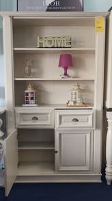 Solid wood book cabinet display clearance