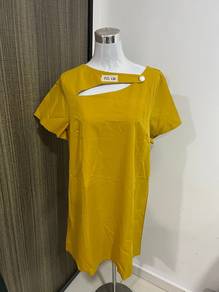 Dress Mustard yellow cotout top
