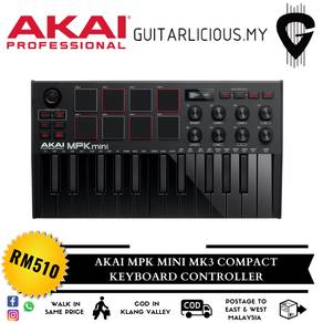 Akai Mini Mk3 Compact Keyboard Controller, Black