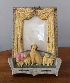 3D photo frame puppies