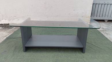 YE43BT Meja Kopi 4' Tempered Glass Coffee Table