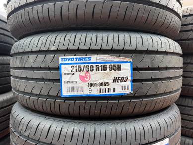 215/60/16 —Tayar baru— Toyo Nano3 Tahun26