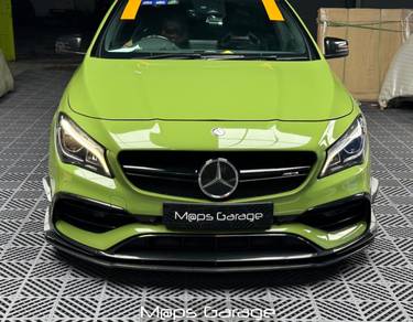 Mercedes benz w117 cla cla45 carbon front lip