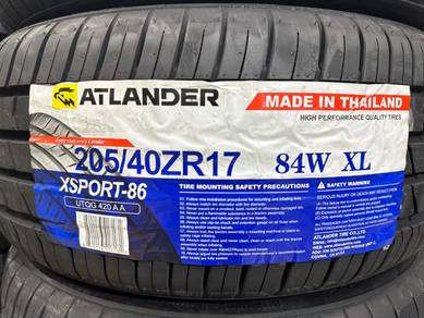 205/40/17 Atlander XSport-86 Thailand 2026 Tayar