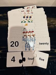 Learning numbers 1-20 puzzle (Preloved)