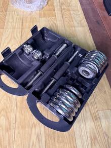 Dumbbel Chrome 15KG Fullset With Box