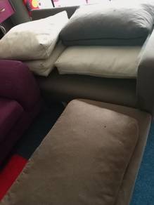 sofa L Shape Coklat untuk dijual