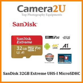 SanDisk Extreme 32GB MicroSD Memory Card 100MB/S U