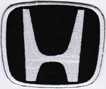 Honda Emblem Logo WHITE #TB Motor Car Racing Patch
