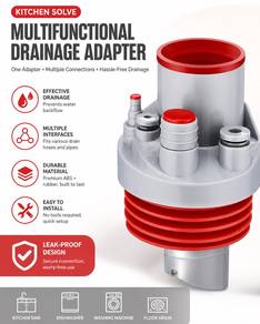 Kitchen Dishwasher Drainpipe Multi-port Connector