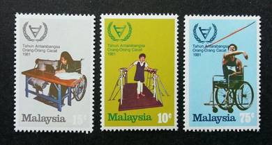Mint Stamp International Year Disabled Msia 1981