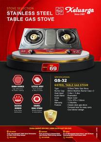 Stainless Steel Table Gas Stove (GS-32)