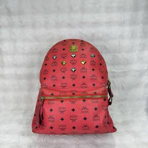 MCM Red Backpack Medium