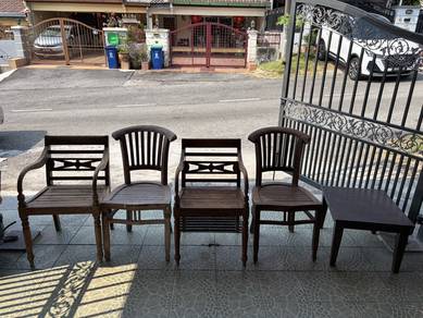 Teak Wooden Chairs & Low Coffee Table