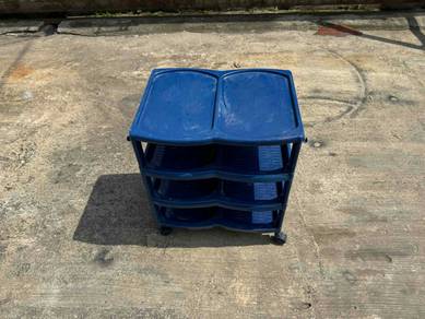 2ft Mobile Plastic Rak Kasut Shoes Rack
