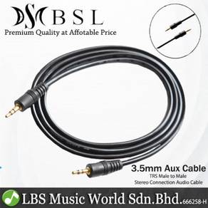 BSL Gold Plated 3.5mm TRS Male To Male Stereo Conn