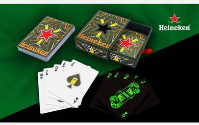 HEINEKEN BEER Playing Cards GLOW IN THE DARK 2020