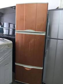 3 Doors Fridge Refrigerator Peti Ais National Gold