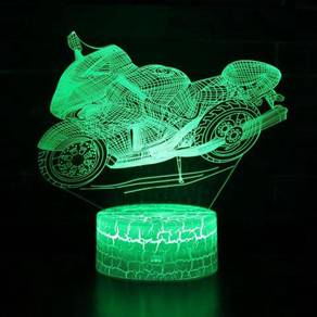 3D Motocycle LED Light Changing Colors