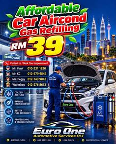 Affordable Car Aircond Gas Refilling Euro One