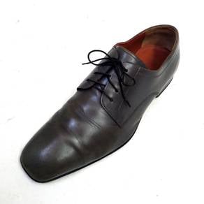 Authentic Salvatore Ferragamo Oxford Grey Leather