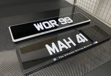 Premium Crystal Number Plate Frames Available