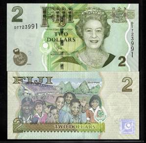 Fiji 2 Dollars 2011 - Pick P109b  unc