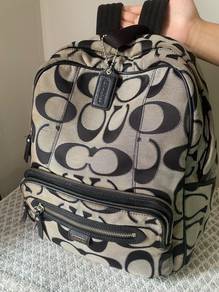 Coach Backpack - DAISY OUTLINE SIGNATURE METALLIC