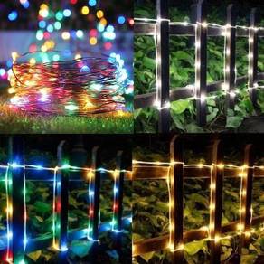 RAINBOW SOLAR LiGHT 200 LED 20M LAMPU GARDEN LAMP