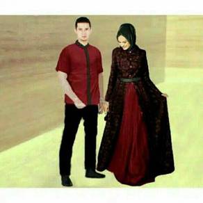 Muslimah long sleeve Zahira couple top kurta dress