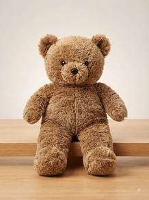 2.5-Foot Fluffy Teddy Bear Plush (Child-Friendly)