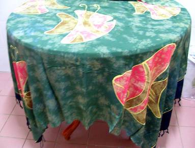 Batek Tablecloth With Fringe Tassels - Soft Cotton