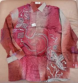 Gaya Warisan Brown Long Sleeved Formal Batik Shirt
