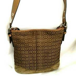 Coach Signature Jacquard Crossbody Bag