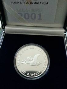 Malaysia XXI SEA GAMES Proof Silver Coin 2001