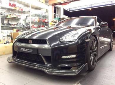 TS Carbon Fiber Front Lip Nissan GTR R35 GTR35 DBA