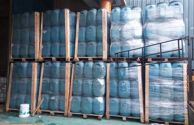 Tong Atas Terbuka 50L Open Top HDPE Blue Drum 50L