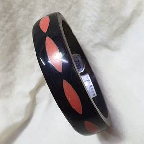 (材質 永牛の角)"Vintage Handmade Buffalo Horn Bracelet w