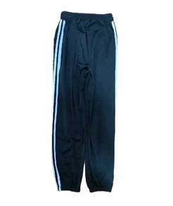Unisex Black Track Pants with White Side Stripes