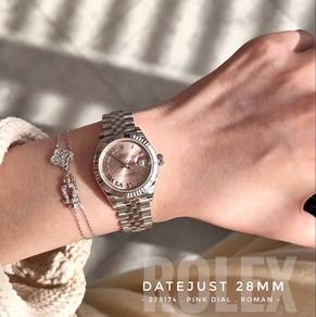 Rolex Datejust 279174 pink roman 28mm jubilee