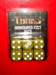 TANKS ARMOURED FIST DICE Set